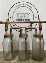 Load image into Gallery viewer, Tandem Tri 1/2” Mason Jar Thumper for Wide Mouth Half Gallon Mason Jar W Bypass