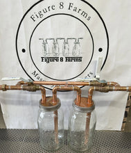 Load image into Gallery viewer, Tandem 1/2” Mason Jar Thumper for Wide Mouth Half Gallon Mason Jar W/ Bypass