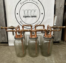 Load image into Gallery viewer, 6-1/2” Mason Jar Thumper for half gallon mason jars W/ Bypass 3 gallon thumper