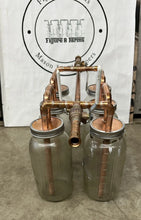 Load image into Gallery viewer, 6-1/2” Mason Jar Thumper for half gallon mason jars W/ Bypass 3 gallon thumper