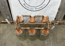 Load image into Gallery viewer, 6-1/2” Mason Jar Thumper for half gallon mason jars W/ Bypass 3 gallon thumper