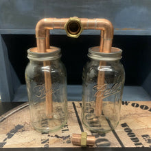 Load image into Gallery viewer, Double 3/4” Mason Jar Thumper for Wide Mouth Half Gallon Mason Jars