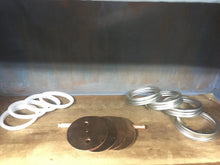 Load image into Gallery viewer, Copper Wide Mouth Mason Jar Thumpers Lid, Seal & SS Ring With 3/8”Diameter Holes For 3/8" Tube, DIY