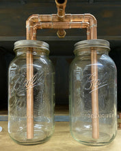 Load image into Gallery viewer, Double 1/2” Mason Jar Thumper for Wide Mouth Half Gallon Mason Jars