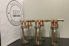 Load image into Gallery viewer, 3-3/4” Double Wide Mouth Mason Jar Thumpers, For 1/2 Gallon Jars, AKA The Rib Cage
