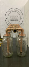 Load image into Gallery viewer, 3-3/4” Double Wide Mouth Mason Jar Thumpers, For 1/2 Gallon Jars, AKA The Rib Cage