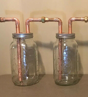 Wide Mouth Mason Jar Moonshine Thumper 32OZ Copper Disk Insulated Coozy Gasket 