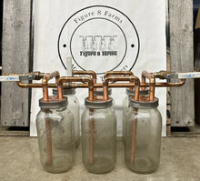 Load image into Gallery viewer, 6-1/2” Mason Jar Thumper for half gallon mason jars W/ Bypass 3 gallon thumper
