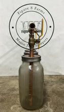 Load image into Gallery viewer, Tandem Tri 1/2” Mason Jar Thumper for Wide Mouth Half Gallon Mason Jar W Bypass
