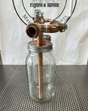 Load image into Gallery viewer, Tandem 1/2” Mason Jar Thumper for Wide Mouth Half Gallon Mason Jar W/ Bypass
