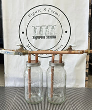 Load image into Gallery viewer, Tandem 1/2” Mason Jar Thumper for Wide Mouth Half Gallon Mason Jar W/ Bypass
