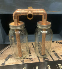 Load image into Gallery viewer, Double 3/4” Mason Jar Thumper for Wide Mouth Half Gallon Mason Jars

