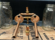 Load image into Gallery viewer, Double 3/4” Mason Jar Thumper for Wide Mouth Half Gallon Mason Jars
