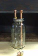 Load image into Gallery viewer, 1/2” Mason Jar Thumper for Wide Mouth Half Gallon Mason Jar With Unions
