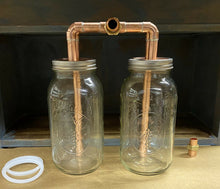 Load image into Gallery viewer, Double 1/2” Mason Jar Thumper for Wide Mouth Half Gallon Mason Jars
