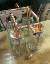 Load image into Gallery viewer, 1/2” Quad Mason Jar Thumper For Wide Mouth 1/2 Gallon Mason Jars
