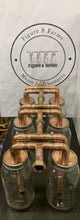 Load image into Gallery viewer, 3-3/4” Double Wide Mouth Mason Jar Thumpers, For 1/2 Gallon Jars, AKA The Rib Cage
