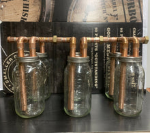 Load image into Gallery viewer, 3-3/4” Double Wide Mouth Mason Jar Thumpers, For 1/2 Gallon Jars, AKA The Rib Cage
