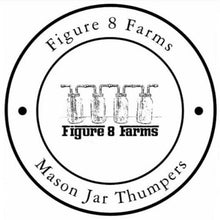 Load image into Gallery viewer, 3/8” Mason Jar Thumper for Wide Mouth Half Gallon Mason Jar
